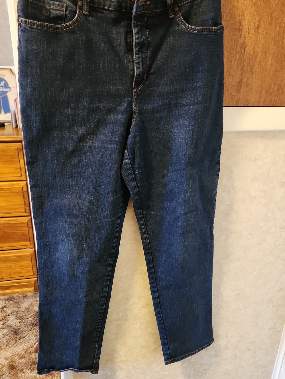 Gloria Vanderbilt Dark Blue Straight Leg Jeans